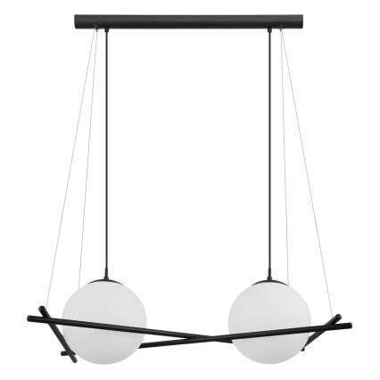 Eglo 39592 - Pakabinama liustra ant laido SALVEZINAS 2xE27/25W/230V