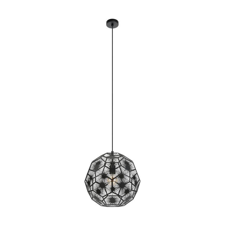 Eglo - Pakabinamas sietynas 1xE27/60W/230V diametras 41 cm juoda