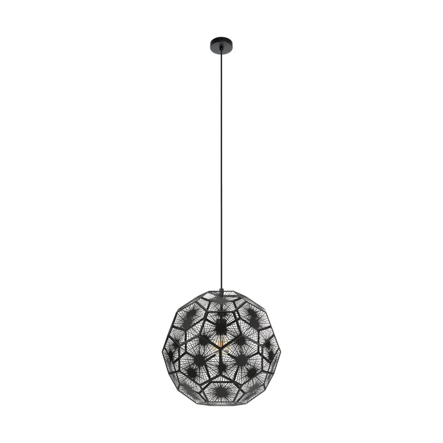 Eglo 39619 - Pakabinamas sietynas 1xE27/60W/230V diametras 50 cm juoda