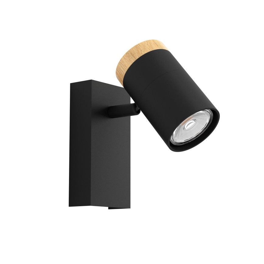 Eglo - LED sieninis akcentinis šviestuvas 1xGU10/4,5W/230V 3000K juoda/ruda