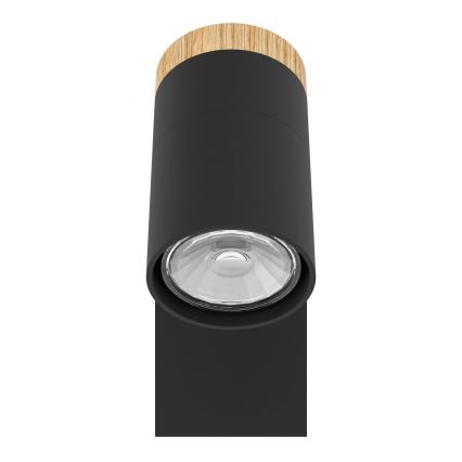 Eglo - LED sieninis akcentinis šviestuvas 1xGU10/4,5W/230V 3000K juoda/ruda