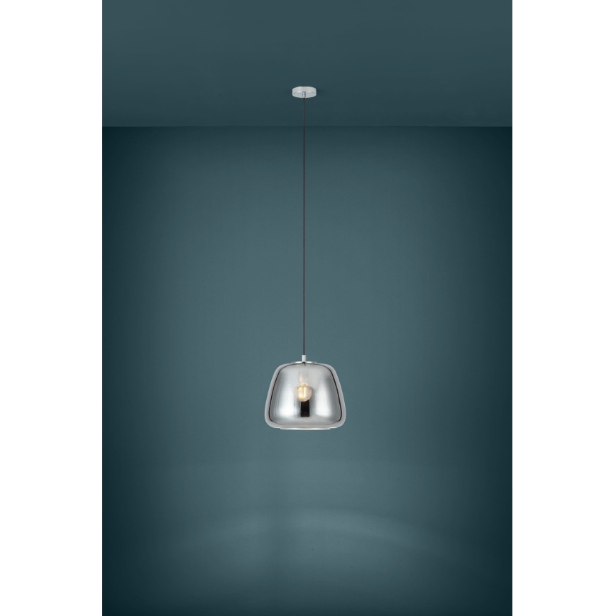 Eglo - Pakabinamas sietynas 1xE27/40W/230V diametras 35 cm dūminis