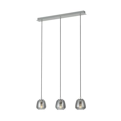Eglo - Pakabinamas sietynas 3xE27/40W/230V dūminis
