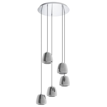 Eglo - Pakabinamas sietynas 5xE27/40W/230V dūminis