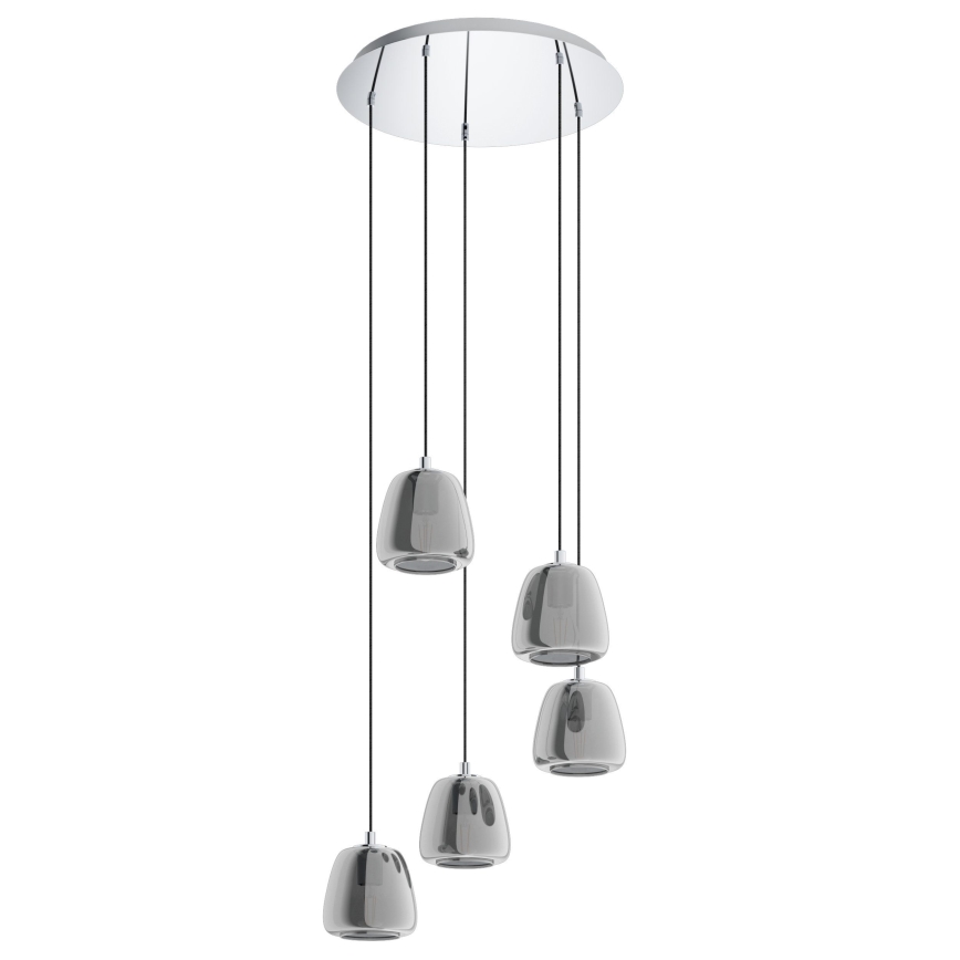 Eglo - Pakabinamas sietynas 5xE27/40W/230V dūminis