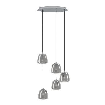 Eglo - Pakabinamas sietynas 5xE27/40W/230V dūminis