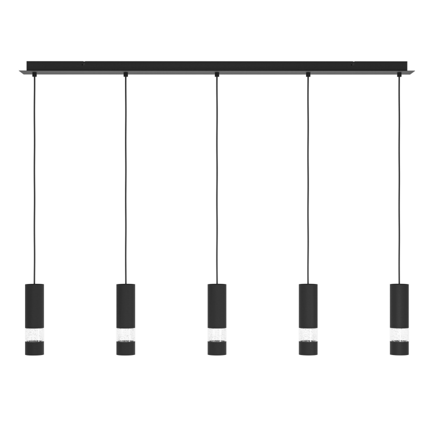 Eglo - LED Pakabinamas sietynas 5xGU10/4,6W/230V juoda