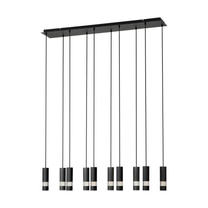 Eglo - LED Pakabinamas sietynas 10xGU10/4,6W/230V juoda