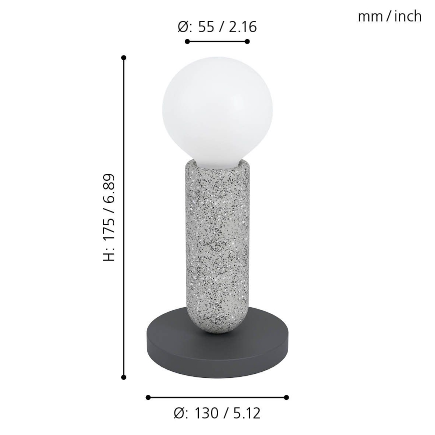 Eglo 39835 - Stalinis šviestuvas GIACONECCHIA 1xE27/40W/230V