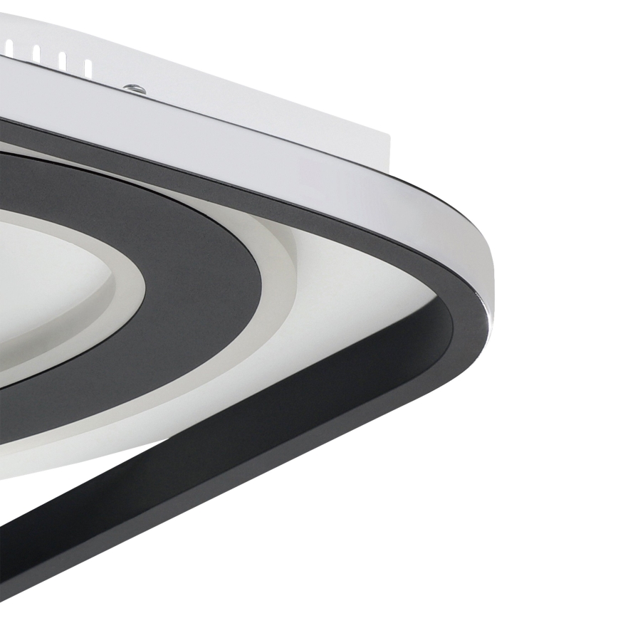 Eglo - LED Pritemdomas lubinis šviestuvas LED/21,5W/230V + LED/10,5W + LED/3W 3000-6500K juoda + nuotolinio valdymo pultas