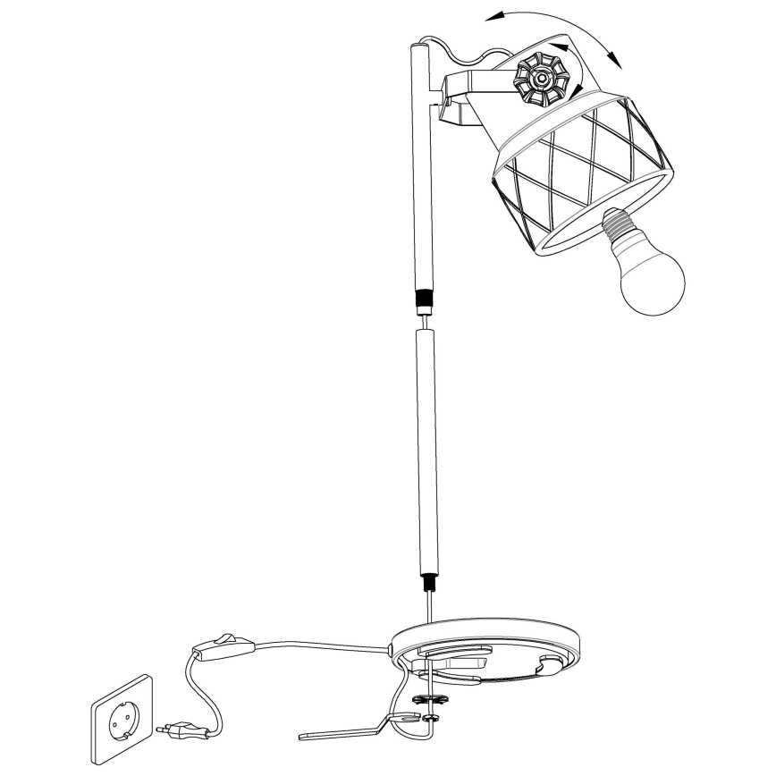 Eglo - Stalinis šviestuvas 1xE27/40W/230V