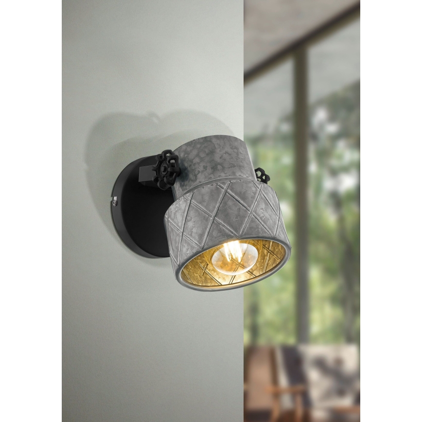 Eglo 39868 - Sieninis šviestuvas HILCOTT 1xE27/40W/230V