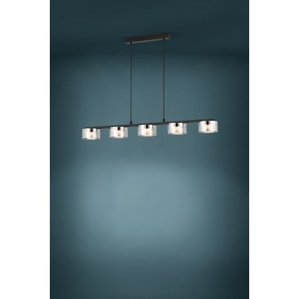 Eglo - LED Reguliuojamas pakabinamas sietynas 5xLED/5,4W/230V