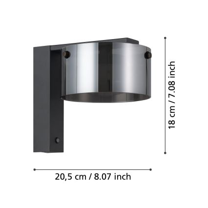 Eglo - reguliuojamas LED sieninis šviestuvas LED/7,2W/230V