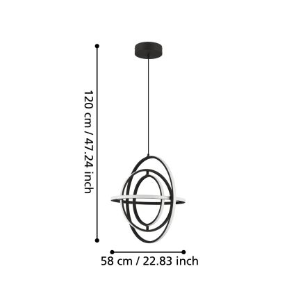 Eglo - LED Pakabinamas sietynas LED/44W/230V