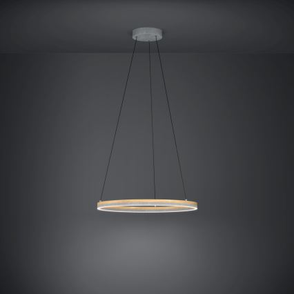 Eglo - LED Reguliuojamas pakabinamas sietynas LED/36W/230V 3000K pilka/ąžuolas