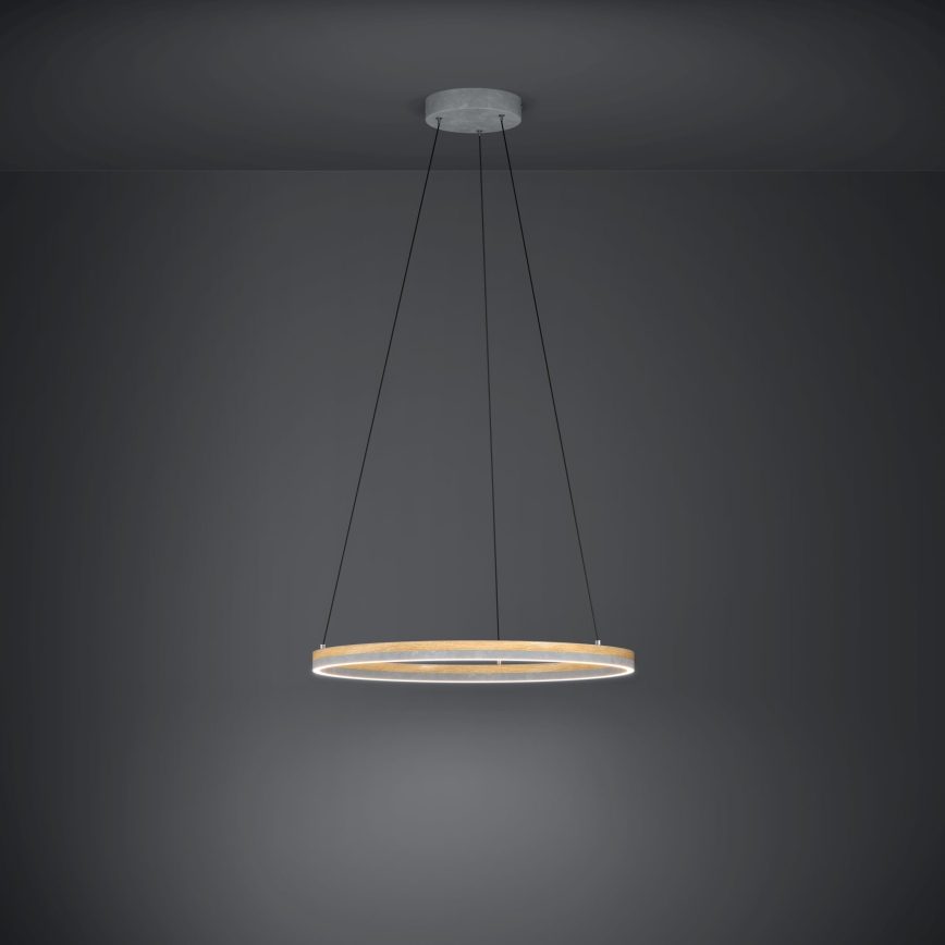 Eglo - LED Reguliuojamas pakabinamas sietynas LED/36W/230V 3000K pilka/ąžuolas