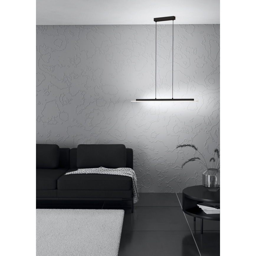 Eglo - LED Reguliuojamas pakabinamas sietynas LED/57,5W/230V 3000K juoda + nuotolinio valdymo pultas