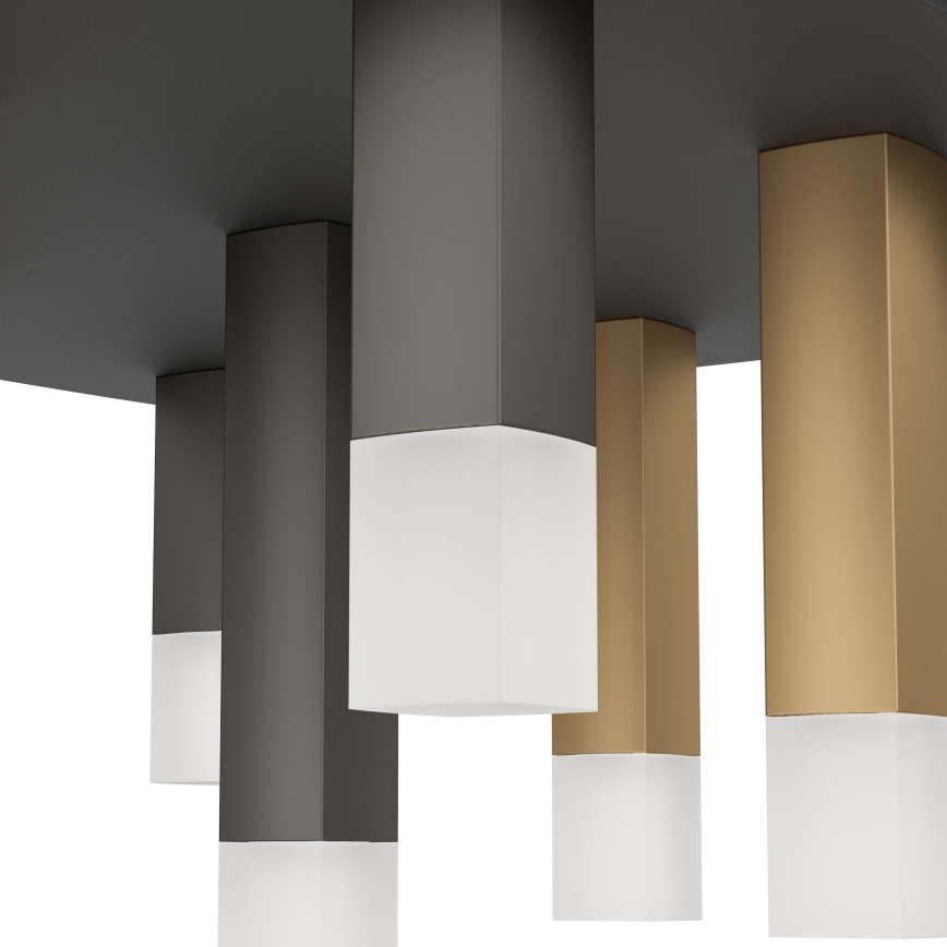Eglo - LED Pritemdomas lubinis šviestuvas 9xLED/3,1W/230V 3000K antracitas/auksas