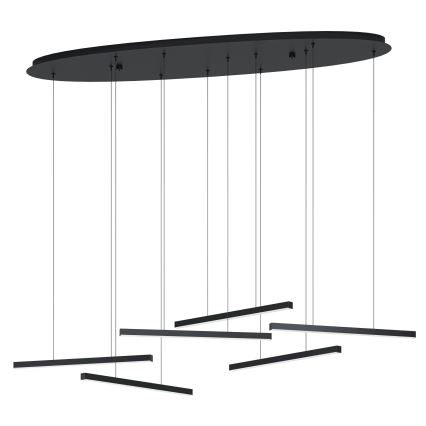 Eglo - LED Reguliuojamas pakabinamas sietynas 6xLED/8,4W/230V 3000K juoda