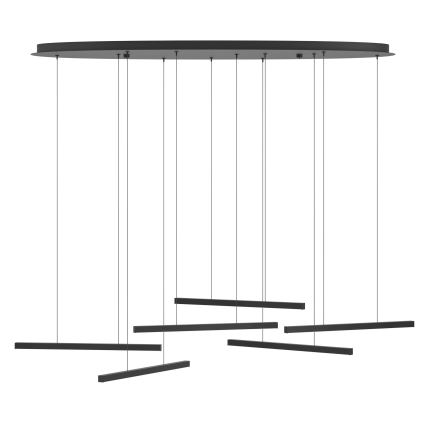 Eglo - LED Reguliuojamas pakabinamas sietynas 6xLED/8,4W/230V 3000K juoda