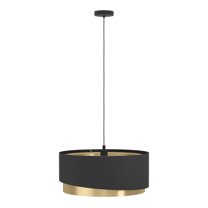 Eglo 39926 - Pakabinamas sietynas MANDERLINE 1xE27/40W/230V juoda/auksas