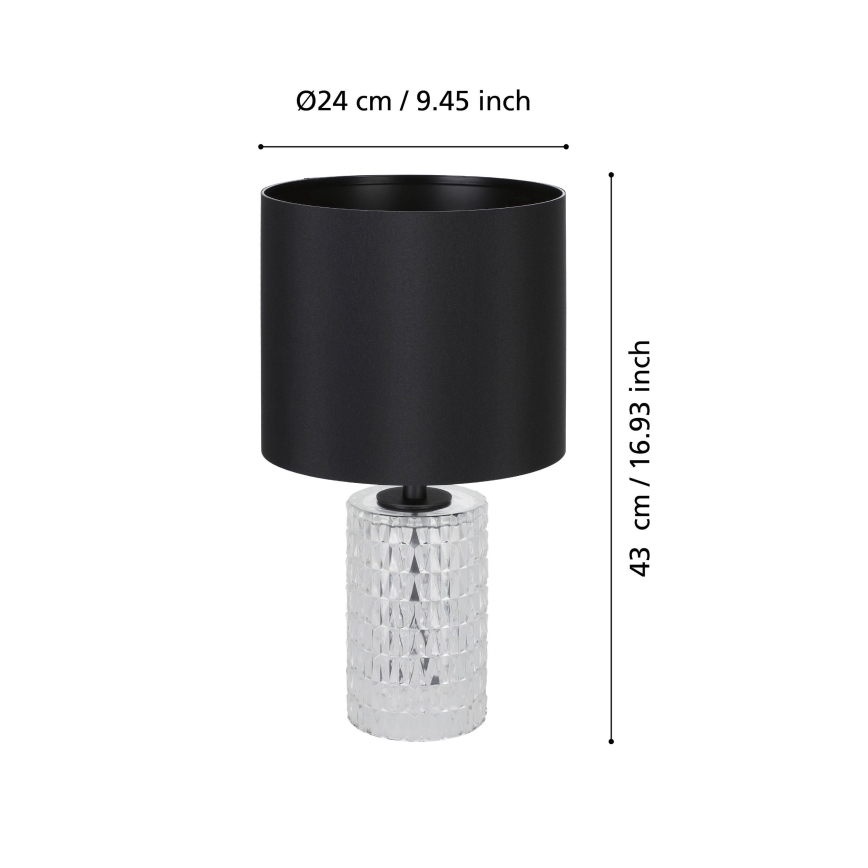 Eglo - Stalinis šviestuvas 1xE27/40W/230V juoda