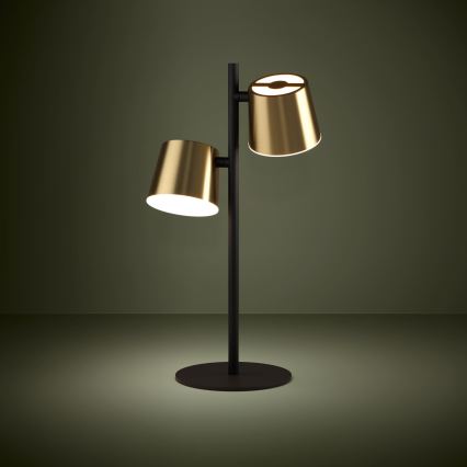 Eglo - LED stalinis šviestuvas 2xGU10/4,6W/230V 3000K auksas