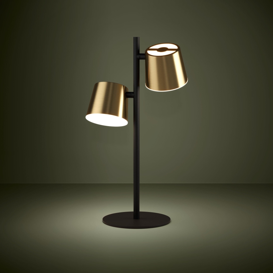 Eglo - LED stalinis šviestuvas 2xGU10/4,6W/230V 3000K auksas