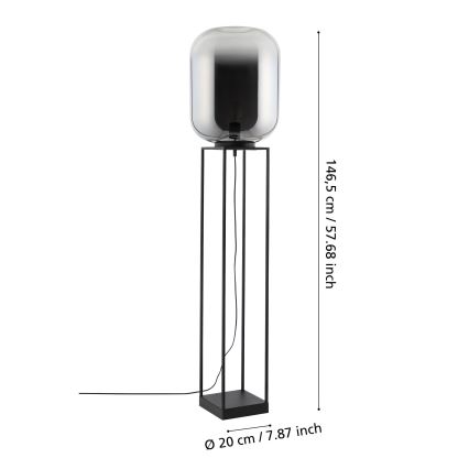 Eglo - Toršeras 1xE27/40W/230V dūminis