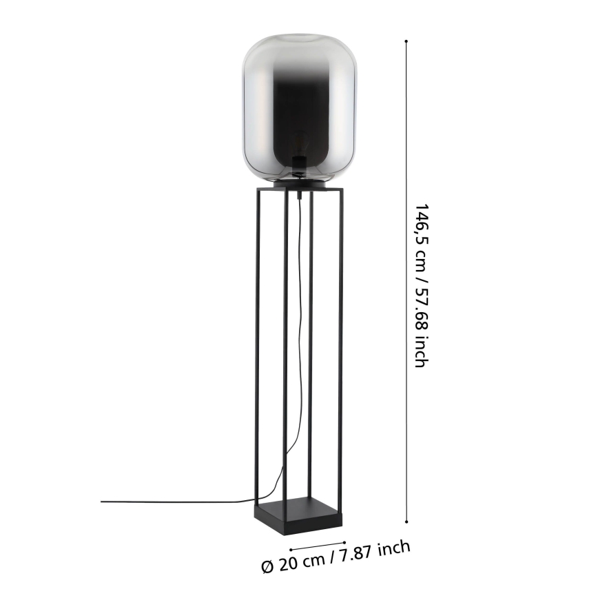Eglo - Toršeras 1xE27/40W/230V dūminis