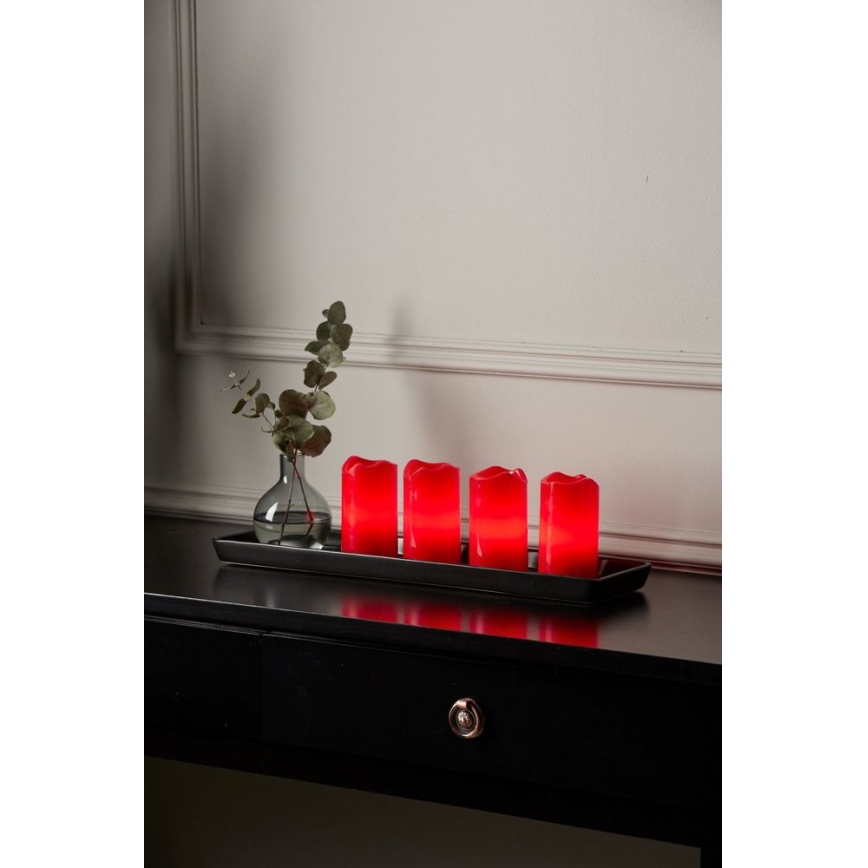 Eglo - Komplektas 4 vnt. LED kalėdinių dekoracijų ADVENT LED/0,18W/2xCR2032 + nuotolinis pultas