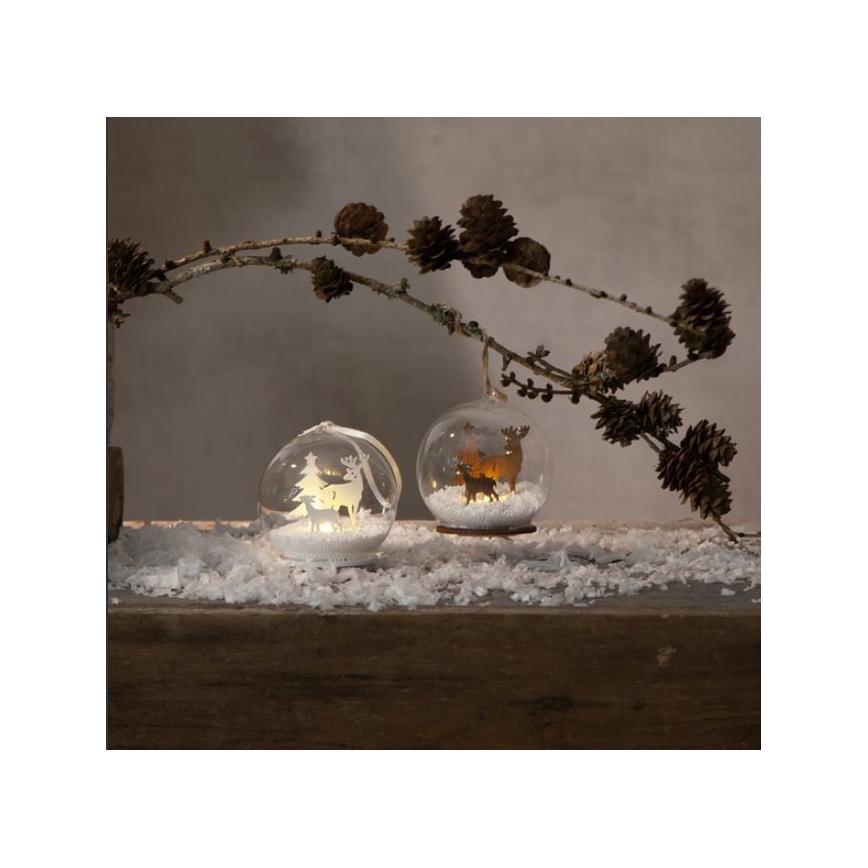 Eglo - LED Kalėdų dekoracija FAUNA 1xLED/0,06W/1xCR2032 ruda