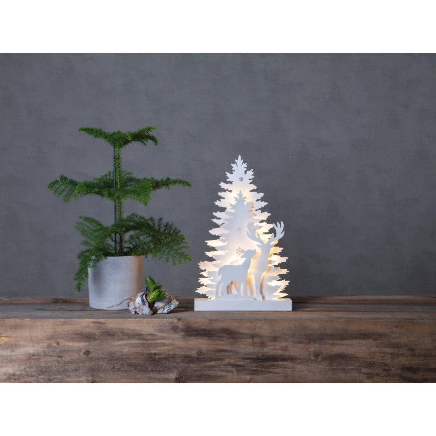Eglo 410417 - LED Kalėdinė dekoracija FAUNA 10xLED/0,03W/2xAA