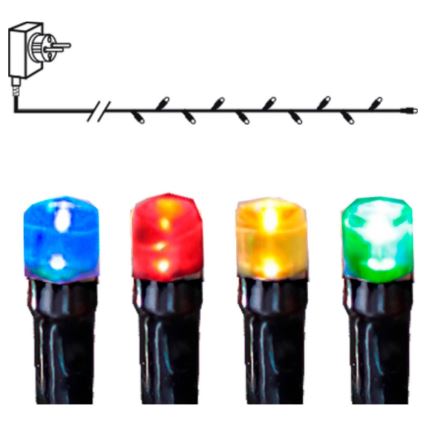 Eglo - lauko LED girlianda 80 LED 8 m IP44 daugiaspalvė