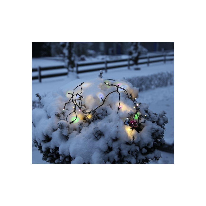 Eglo - LED lauko girlianda 160 LED, 26 m, IP44, daugiaspalvė