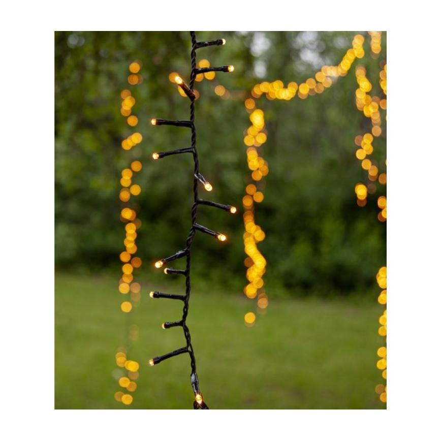 LED Lauko Kalėdinė girlianda GOLDEN 800xLED 21m IP44 šiltai balta