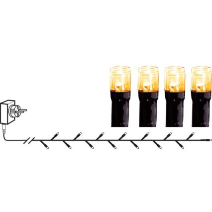 Eglo - LED Lauko Kalėdinė girlianda 180xLED 17,6m IP44 šilta balta