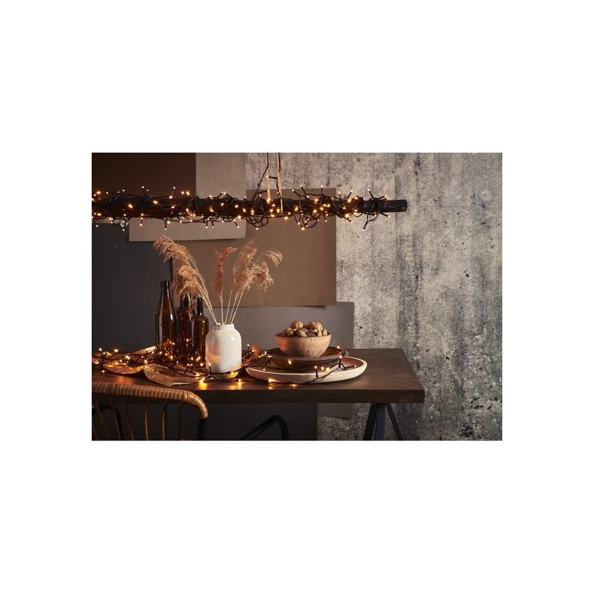 Eglo - LED lauko kalėdinė girlianda 80xLED 10,5m IP44 šiltai balta