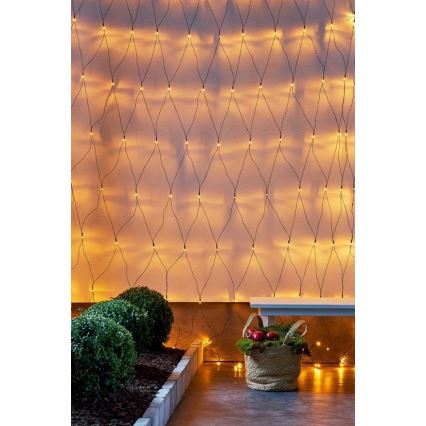 Eglo - LED Lauko kalėdinė grandinėlė 160xLED 2m IP44 šiltai balta