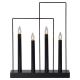 Eglo - Kalėdinė žvakidė 4xE10/3W/230V juoda