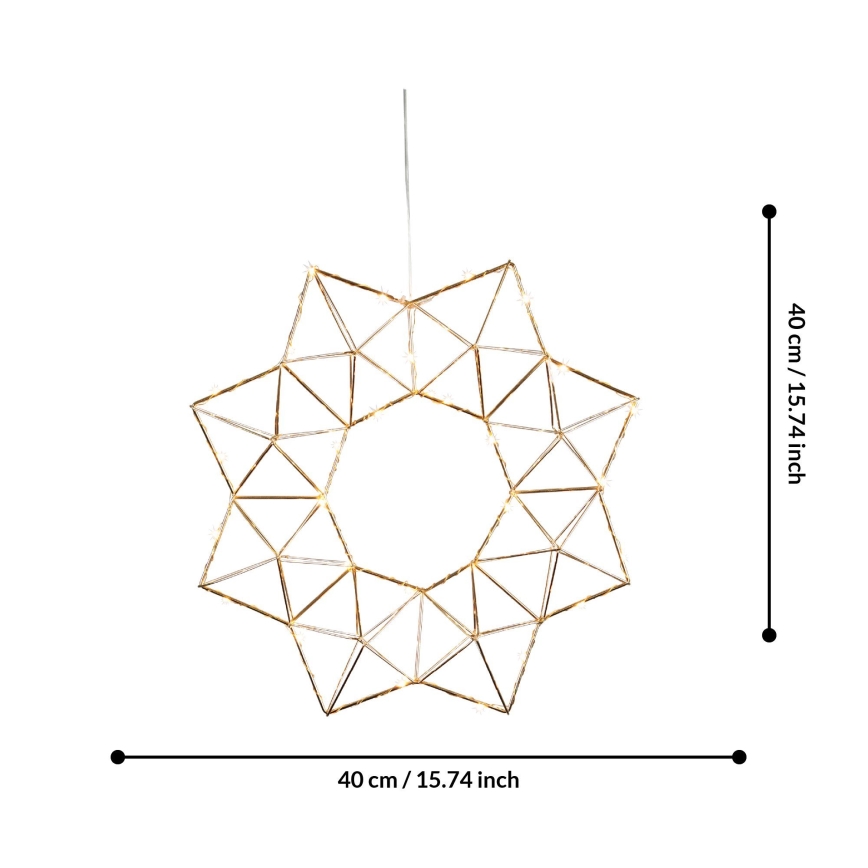 Eglo 411017 - LED kalėdinė dekoracija EDGE LED/1,92W/3/230V žvaigždė