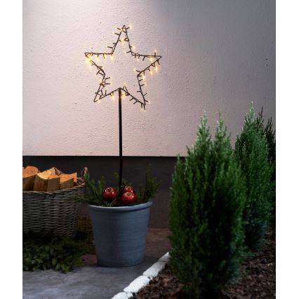 Eglo - LED Lauko Kalėdinė dekoracija LED/4xAA IP44 žvaigždė
