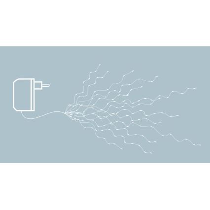 Eglo - LED girlianda 360xLED 2m šilta balta