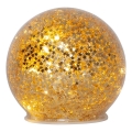 Eglo 411344 - LED kalėdinė dekoracija STAR FALL 10xLED/2xAA diametras 10 cm auksas