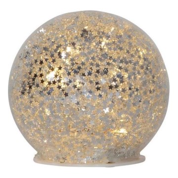 Eglo 411345 - LED kalėdinė dekoracija STAR FALL 10xLED/2xAA diametras 10 cm sidabras
