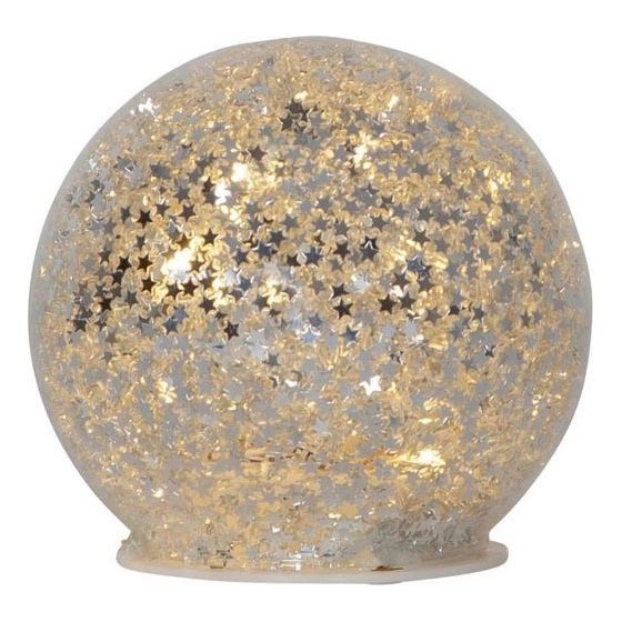 Eglo 411345 - LED kalėdinė dekoracija STAR FALL 10xLED/2xAA diametras 10 cm sidabras