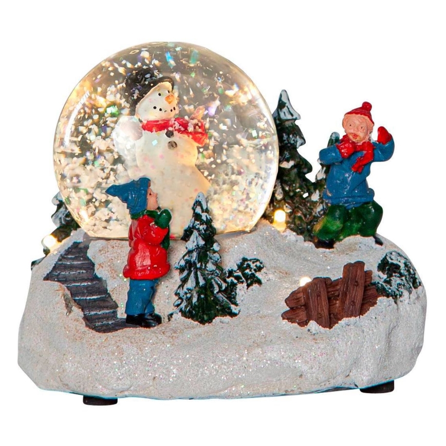 Eglo 411482 - LED kalėdinė dekoracija WINTERVILLE LED/2xAAA sniego rutulys