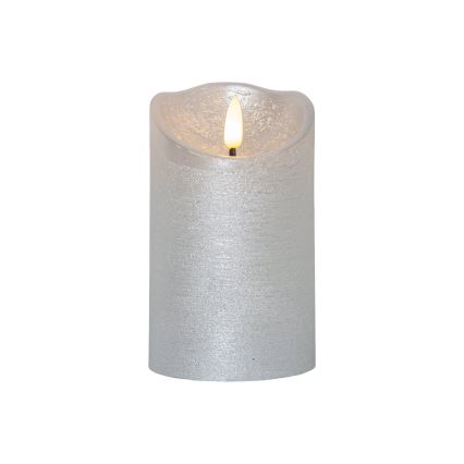 Eglo 411503 - LED žvakė FLAMME RUSTIC LED/2xAA sidabrinė