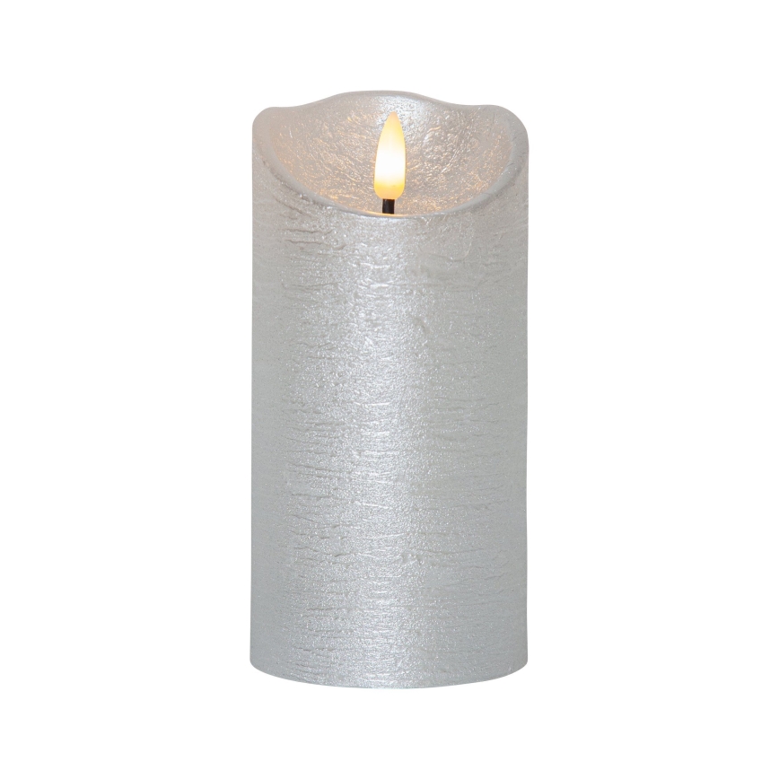 Eglo 411514 - LED kalėdinė dekoracija FLAME LED/0,03W/2xAA sidabras